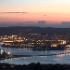 Imaxe da ría de Ferrol na noite