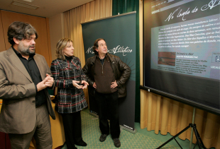 Lois Rodríguez, Carmen Gallego e Suso de Toro, este venres na presentación