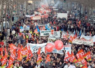 Manifestación en París