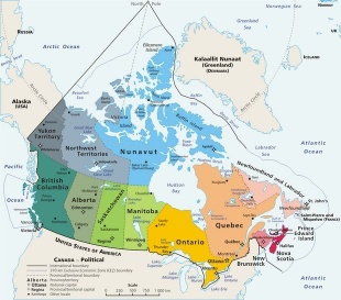 Mapa de Canadá