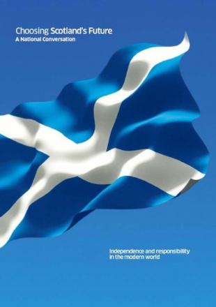 Portada do documento presentado por Alex Salmond