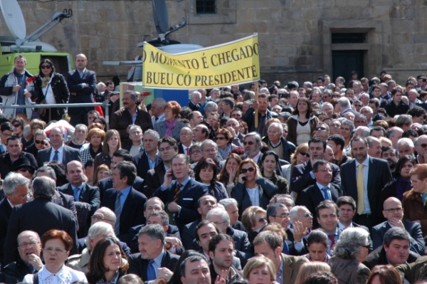 Ambiente na Praza do Obradoiro