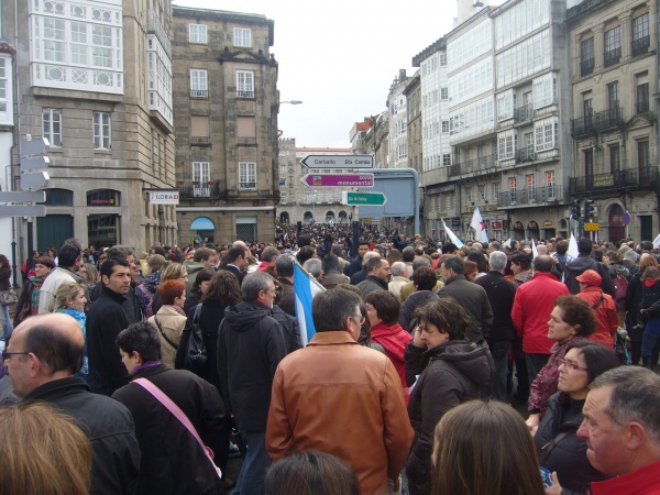 Manifestación polo dereito a vivirmos en galego