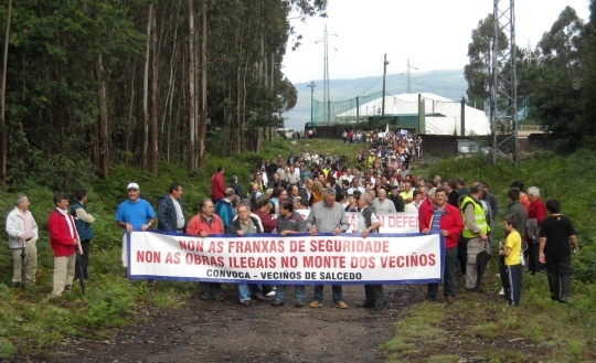 Marcha en Salcedo (28 de xuño de 2009)